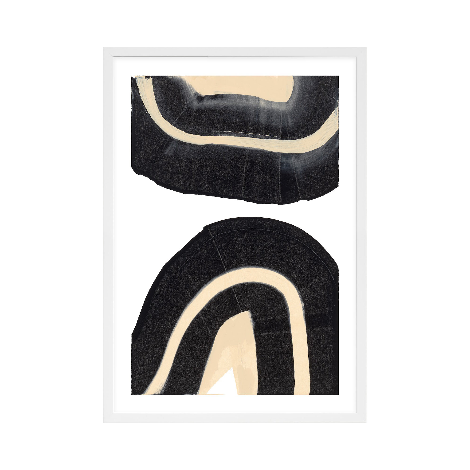 Passages 3 by Andrea Stokes, White Framed, 14" W x 20" H