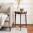 Plattekill Genuine Marble 3 Legs End Table