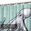 Rideau de douche avec 12 crochets Octopus-132843853