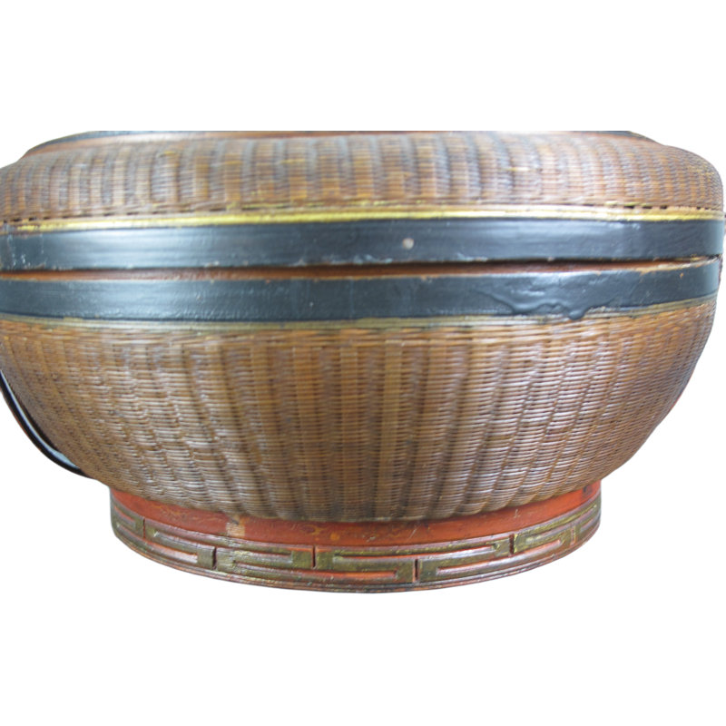 Asian Classic Bamboo Basket Decorative Box