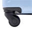 Valise de transport rigide de 20 pouces, valise légère en ABS durable avec roulettes, serrure TSA intégrée, 2 cubes de rangement, bleu ciel