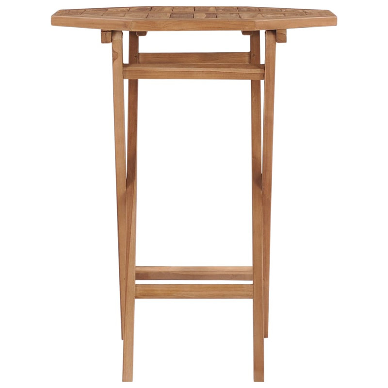 Yerchanig Square Teak Folding Outdoor Bistro Table , 60cm cm W 60cm cm D