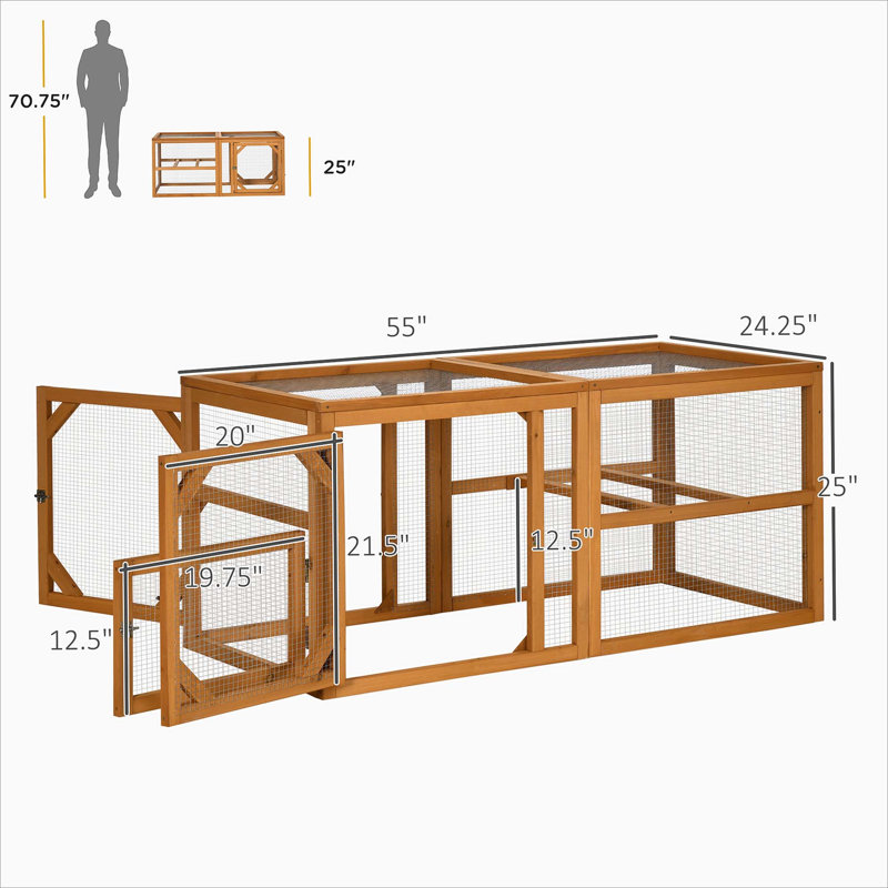 Poulailler extensible et polyvalent pour l'extérieur, idéal pour les élevages