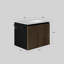 Ensemble de meuble-lavabo flottant 24 po avec porte-serviettes et évier en acier inoxydable et fabrication en céramique-643942844