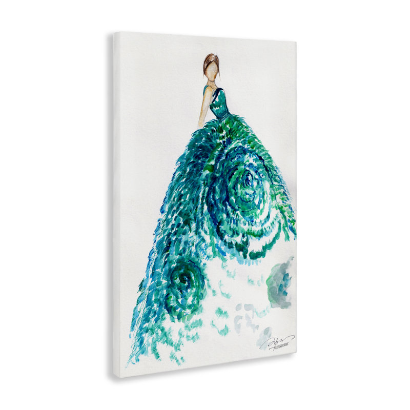 «Blossom Impression Ballgown Canvas», art par Texturetones, H 16 po x l 24 po