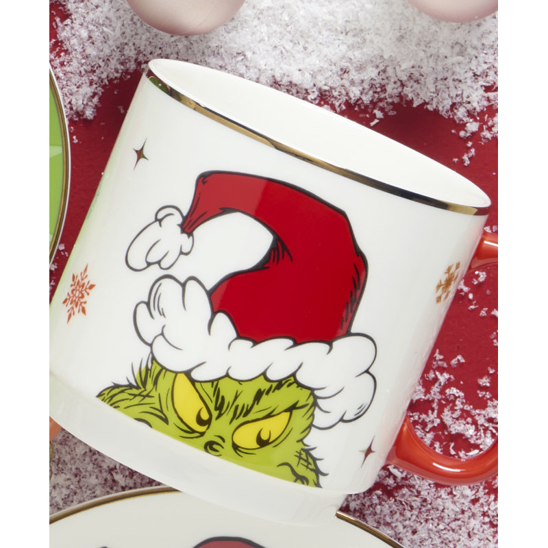 Merry Grinchmas Stackable Mugs, Set of 4