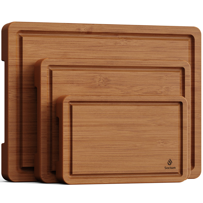 3 Pcs Bamboo Cutting Board for Kitchen
