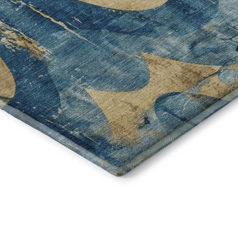 Tapis tourbillon Maag AMF1786 lavable à la machine de qualité supérieure, Rectangle 1 pi 8 po x 2 pi 6 po