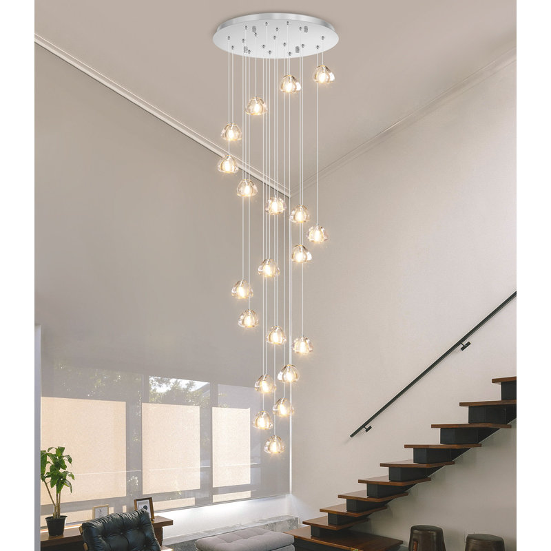Chandelier moderne en cristal glam, 20