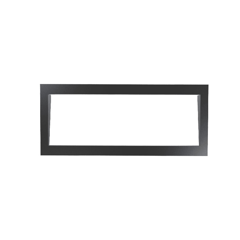 Litedeer Homes Latitude II Black EFireplace Trim, 17" H x 48" W x 2.75" D, White