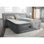 Intex: lit pneumatique surélevé PremAire I - gris, matelas gonflable de 18 po, pompe électrique intégrée, Fiber-Tech, sac de transport, capuchon de 600 lb, 64903ED