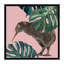 Kiwi oiseau avec monstera art-49839994-49839999