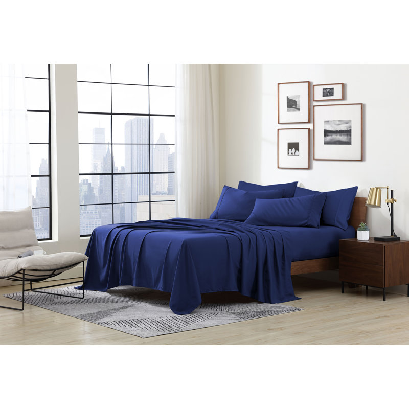 Swift Home Ultra-Soft 6-Piece Sheet Set with Extra Pillowcases - Essential 1800 Series Microfiber - Fits Mattress up to 14" Tall - Peach Fuzz, Durable, Easy Care