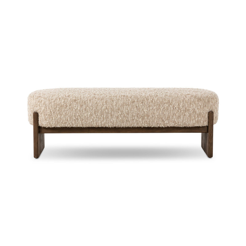 Kirby Accent Bench- 60"-Solema Cream, Solema Cream, Distressed Natural