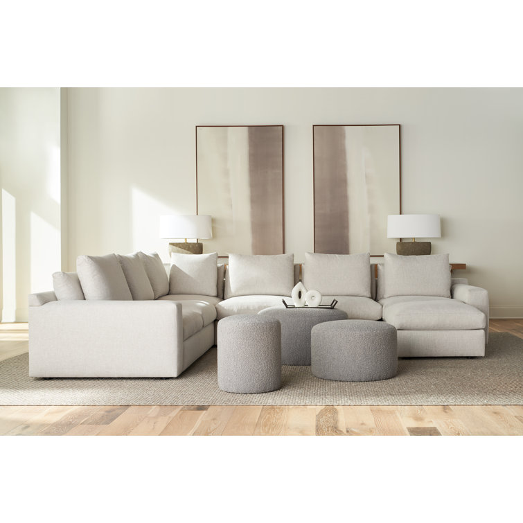 Caspian Upholstered Curved Arms Sectional Sofa White and Black – Midtown  Outlet Home Furnishings