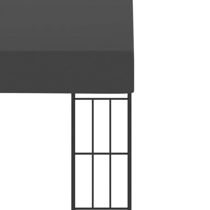 Meurer 1.18m x 1.18m Steel Patio Gazebo, Anthracite