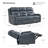 Olathe Genuine Leather Dual Motor Power Reclining Lay Flat Sofa With Power Headrest-511434786