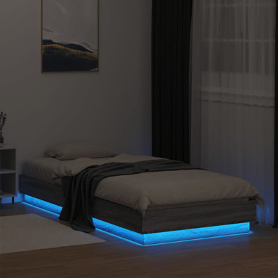 17 Stories Bed Frame With LED Lights 