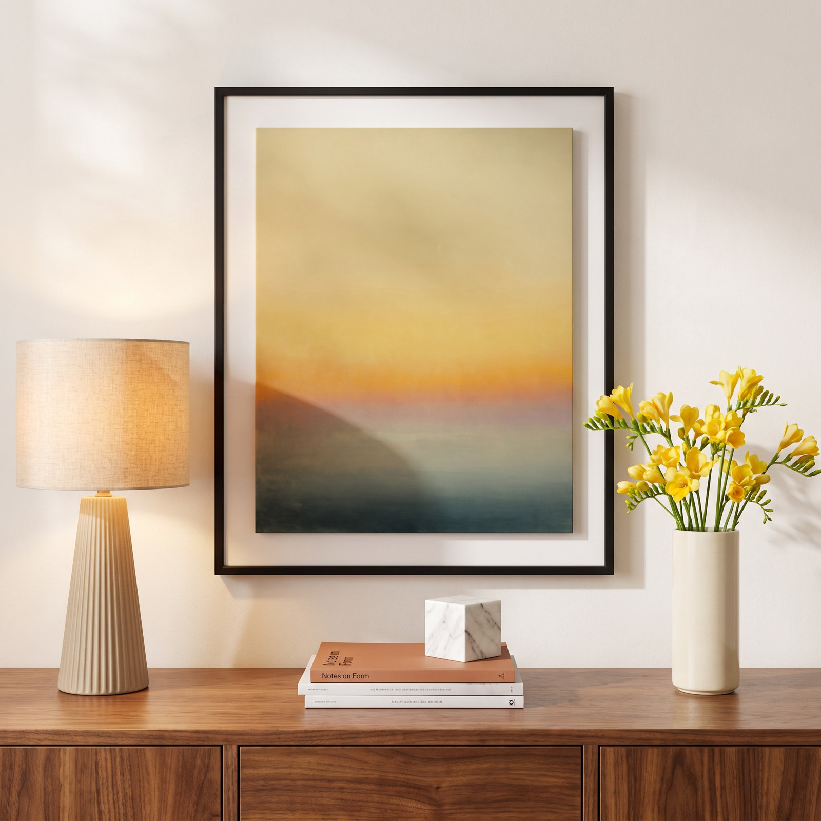 Ericka Wolf "Risk" Print, 40" H x 33" W x 2.5" D, Black
