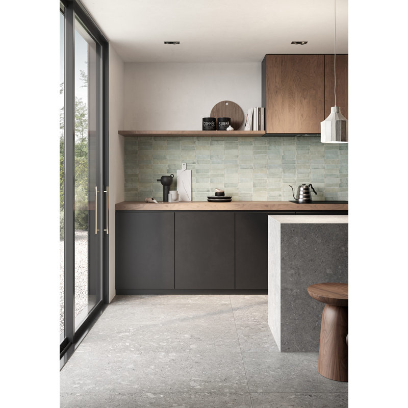 Verre de mer italien glacé mat 2 x 6,5