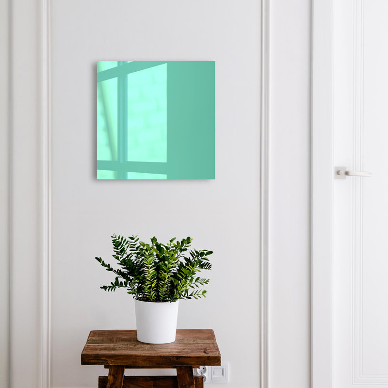 Metal Decorative Trunk, Black/Light Teal