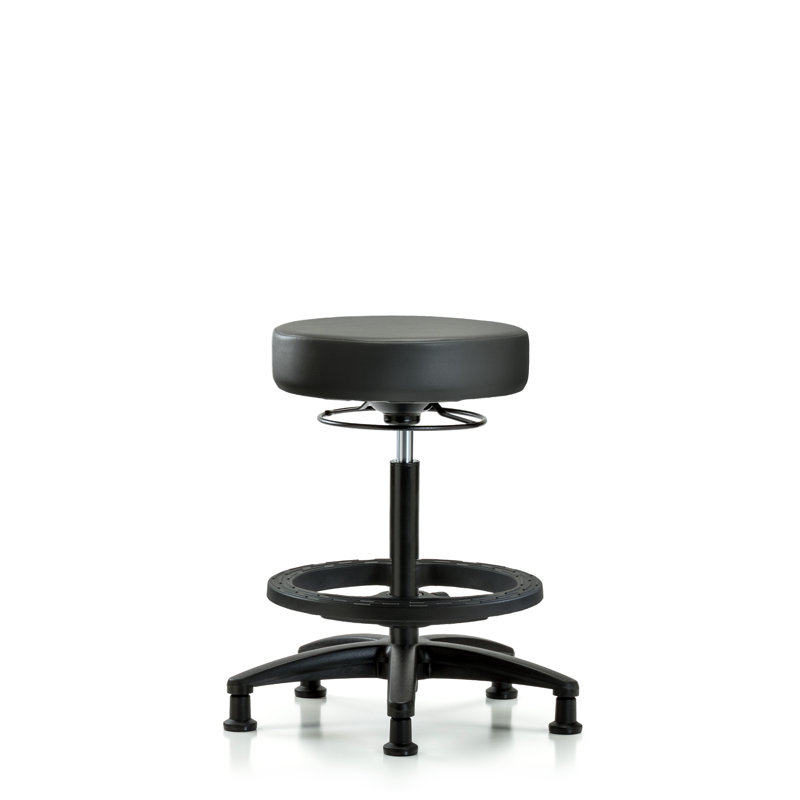 Tabouret de laboratoire réglable en hauteur Holdina, 34.5", Carbone