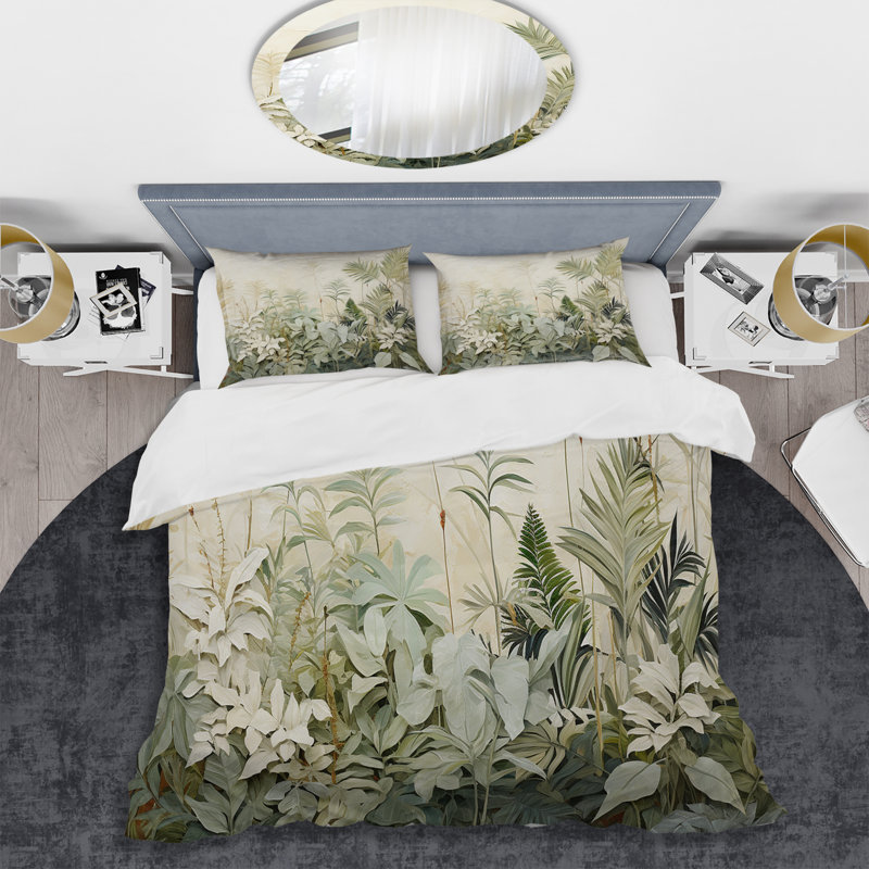 Ensemble de housse de couette Vintage Jungle Landscape I - Jungle, Housse de couette très grand et 2 très grandes t