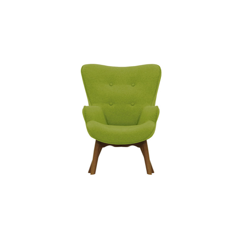 Wimbled Children's Club Chair, Green/Dark Oak