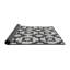 Tapis blanc/noir tissé à la machine-1398489405
