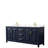 Daria 80'' Double Bathroom Vanity with Carrara Marble Top-97921348-97921343-97921344