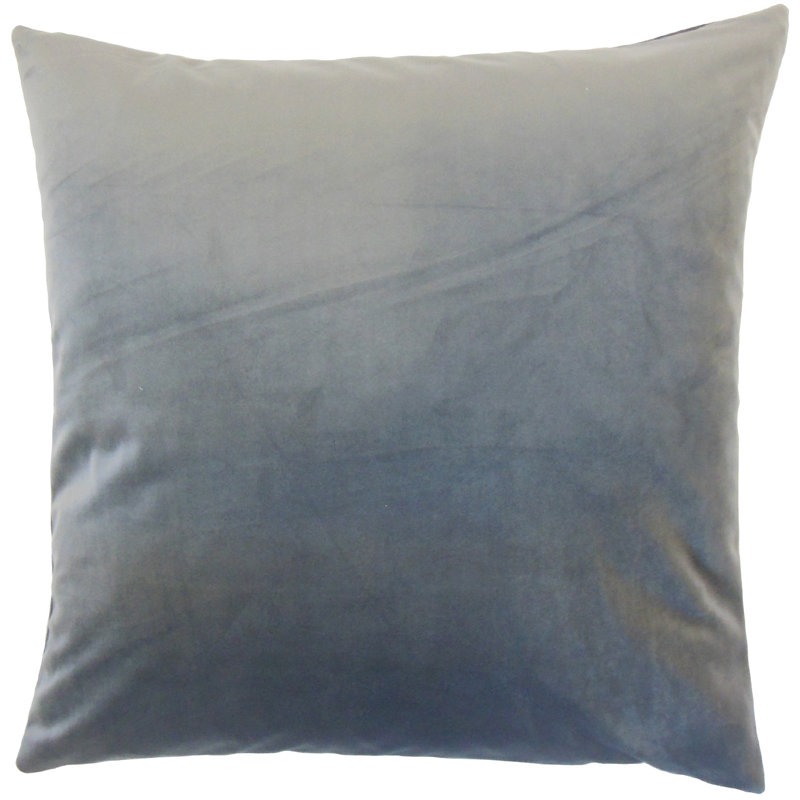 Nizar Solid Floor Pillow, Steel