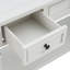 Console TREXM Classic Retro - Conception élégante avec 3 tiroirs supérieurs et une tablette inférieure ouverte, facile à assembler pour un charme intemporel-1183698853