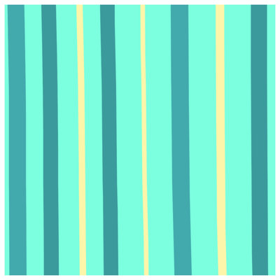 Teal Yellow Stripes Comforter