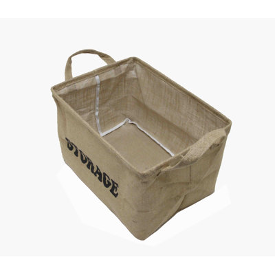 Panier de rangement en jute 14,5 x 9 x 10,5 po pour organiser jouets, livres et vêtements pour bébé