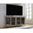 Solid Wood Sideboard Cabinet TV Console Grey Pine Wood