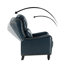 Fauteuil inclinable manuel en cuir véritable 29,5 po Amee-937709888