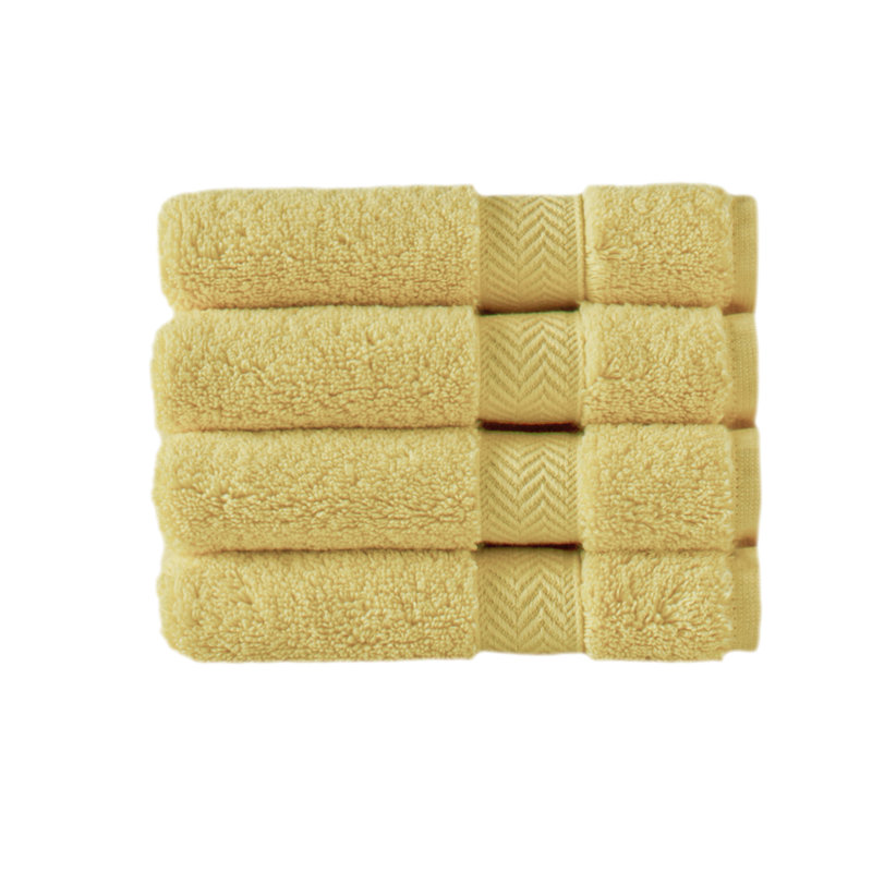Nicholas Turkish Cotton Washcloth, Yellow