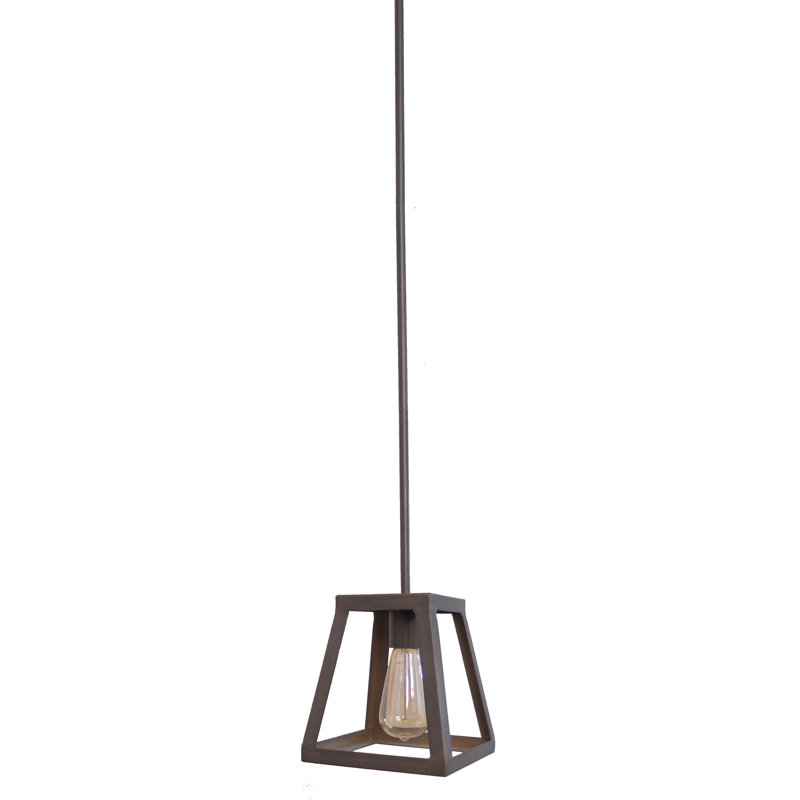 Luminaire suspendu carré à 1 lumière