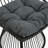 ELAINE High-Back Wicker Chair with Durable Polyethylene Rattan, Perfect for Comfortable and Stylish Outdoor Seating