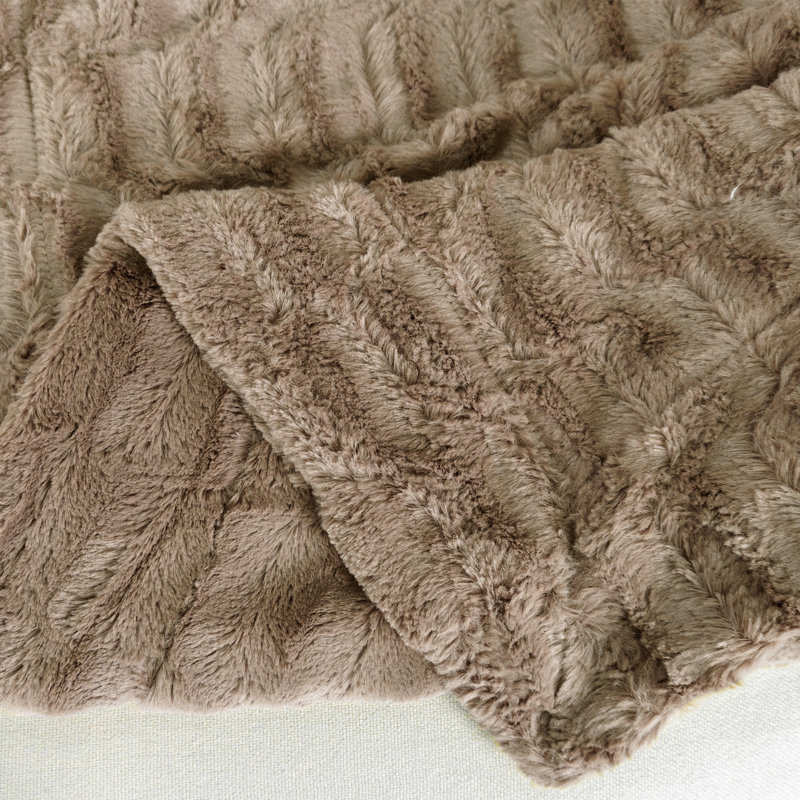 Throw Blanket, Taupe