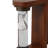 Aldarondo Decorative Hourglass Sand Timer Bookends - Modern Book Ends for Home, Bookshelf, or Desk Decor - Set of 2, 8", Brown-2111253686