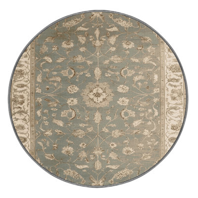 Machine Washable Tabriz Gray Area Rug
