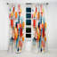 Hawkes - Modern Shapes Abstract Blackout Curtain - 1 Panels-1316388797