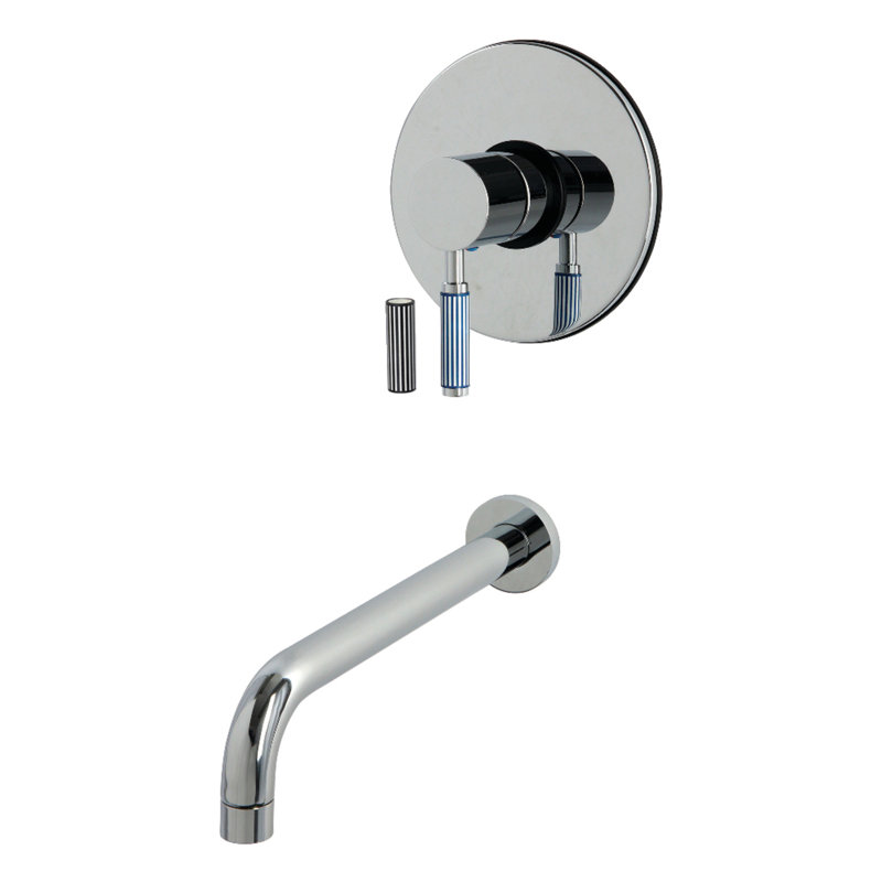 Robinet de bain à pression équilibrée Kingston Brass Vérone à poignée unique, Polished Chrome