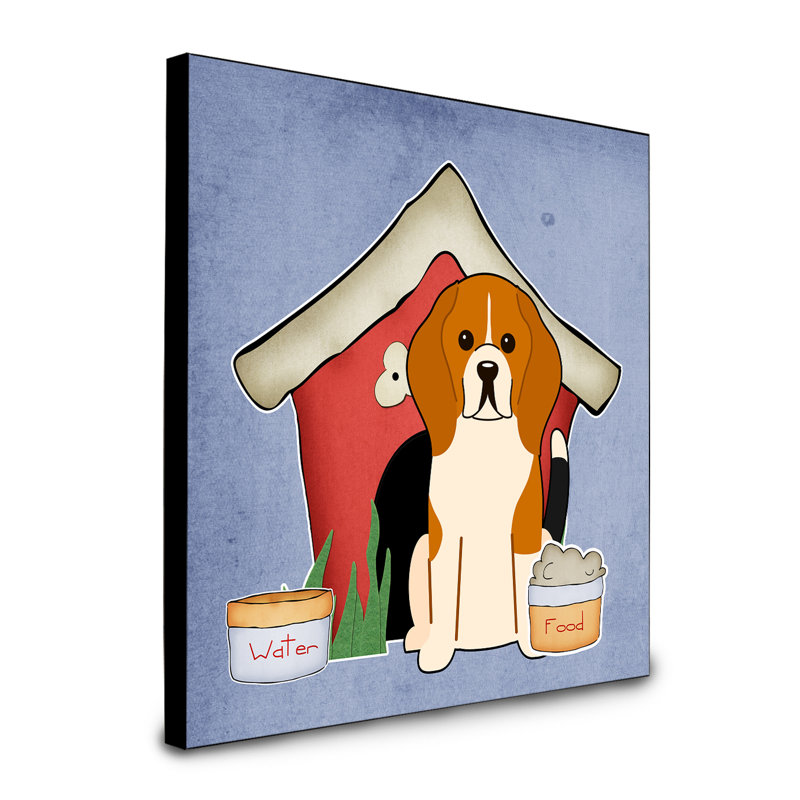 Panneau mural d’art collection dog house Scarvinia, Beagle