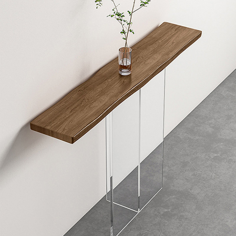 Modern Minimalist Console Table, Brown