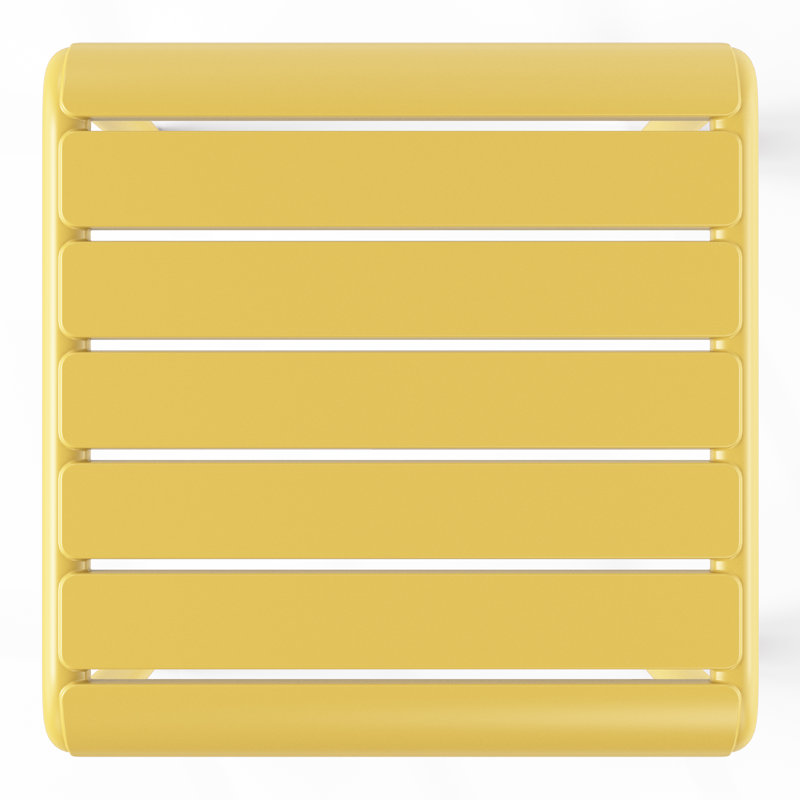 Square Outdoor Side Table, Yellow