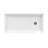DreamLine SlimLine 36 inch D x 60 inch W x 2 3/4 inch H Single Threshold White Alcove Shower Base with 2 inch Oil Rubbed Bronze Right Round Drain-118322004-118321997