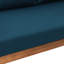 Lit de jour 3 places avec coussins en bois et eau, l 67,75 po x P 32,25 H 24,00