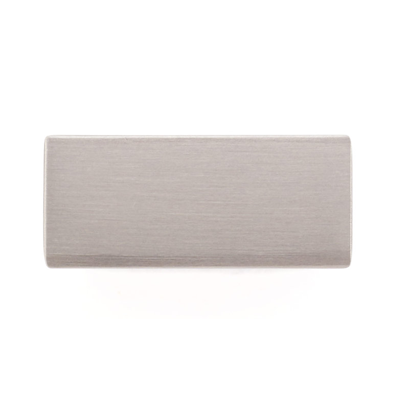 Poignée rectangulaire Expression, Nickel brossé